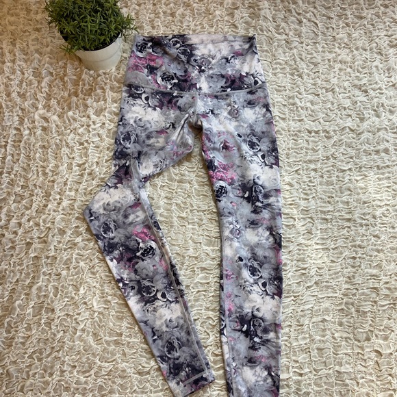 Lululemon Wunder Under Leggings Luon High Waist Roll Down Moody Mirage Tights - Picture 3 of 11